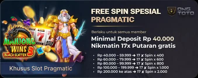 FREE SPIN 17β SPESIAL PRAGMATIC